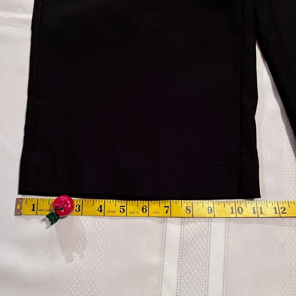 Anne Klein culottes, black, sz 8 - Picture 9 of 13